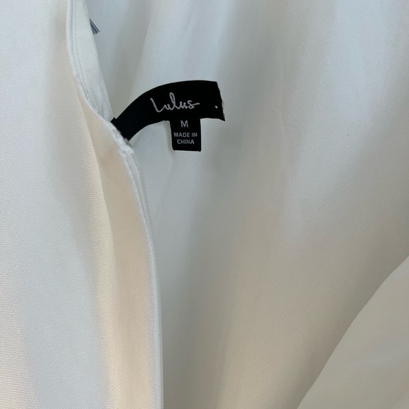 NWOT Beyond Classy White Satin Halter Midi Dress - Picture 5 of 5